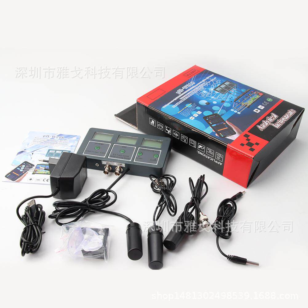 涂鸦WiFi八合一在线水质检测仪PHCFORP盐度海水鱼缸水质测试仪