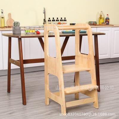 儿童学习塔蒙氏宝宝洗手台阶洗漱梯learning tower可折叠踏垫脚凳