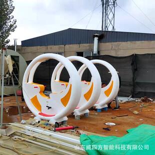 智能动感无动力设备 单车喷泉 景区脚踏水景骑踩式 垂直水柱单车