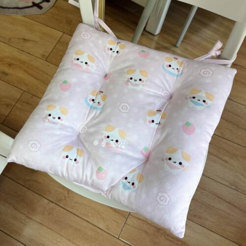 垂耳猫 原创设计可爱棉花糖猫方形坐垫椅子屁垫背垫