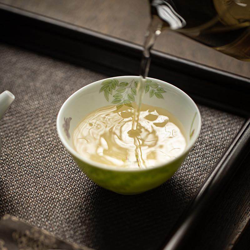 杨柳手工单杯瑶杯茶具功夫杯釉上彩茶杯陶瓷念品茗手绘主人陶瓷,餐饮具,茶杯,淘宝优惠券,粉丝福利购,淘宝优惠卷