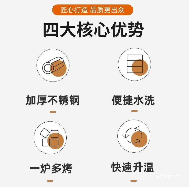 淄博烧烤炉商用碳烤炉家用无烟木炭考炉网红不锈钢烧烤炉