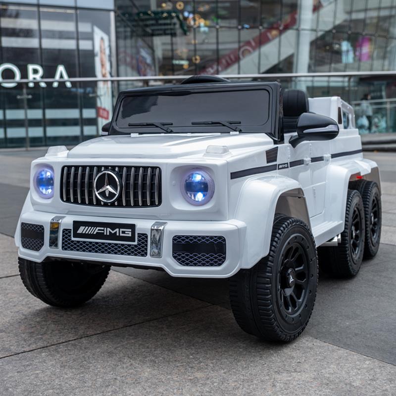 高档女可坐大人儿童电动汽车越野四轮可男小孩遥控玩具车共扫码定