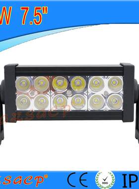 12V24V汽车货车led双排条灯 越野车顶射灯 超亮改装前杠中网灯36W