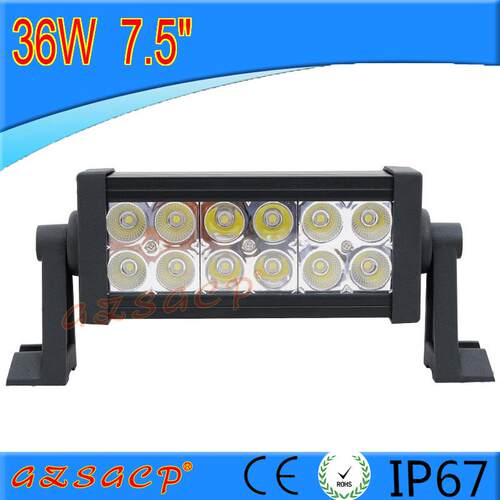12V24V汽车货车led双排条灯 越野车顶射灯 超亮改装前杠中网灯36W
