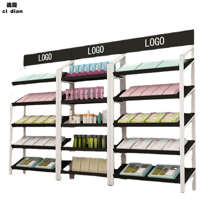 鞋店货架斜面展示架商场礼品化妆柜陈列置物架多层包包置物架