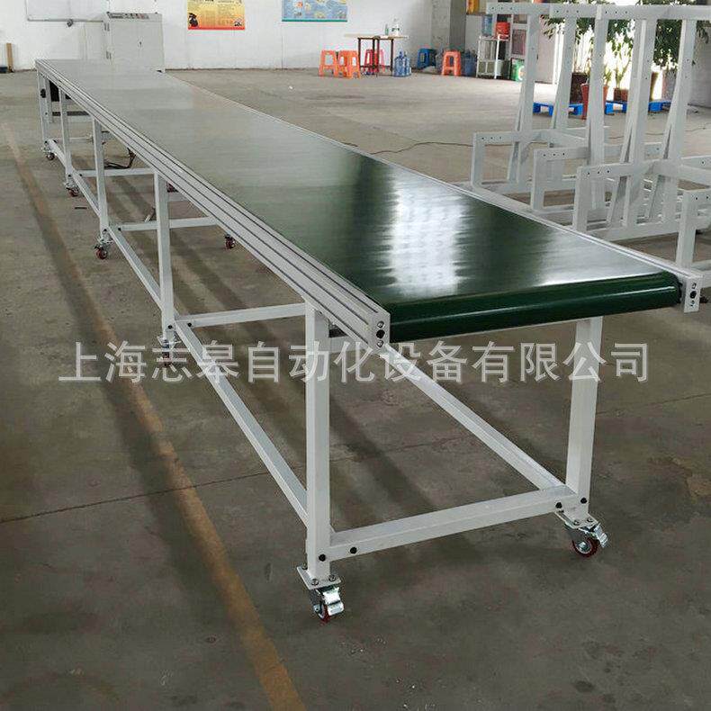 厂提供排屑输送机平皮SSJ带输送机线铁氟龙网带输送皮带线厂家家