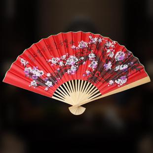 饰墙壁挂扇批发结婚庆装 中国风纸扇竹质高档纸扇创意家居装 饰用品