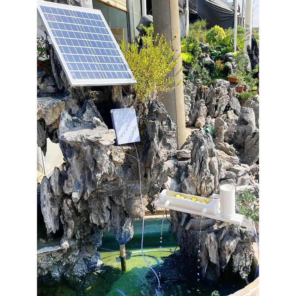 太阳能鱼池鱼缸庭院不用电流水器摆件自循环水泵无电不插电水循环