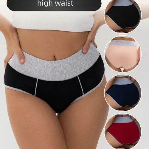 ASIMOON Womens Underwear Waisted Slight Tummy Control