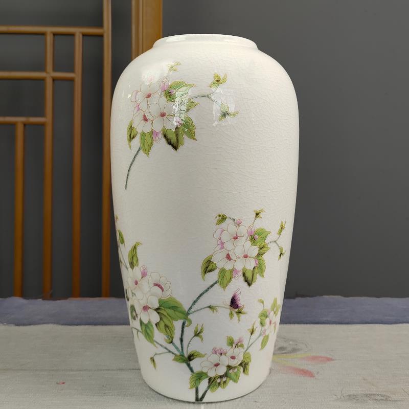 景德镇陶瓷花瓶客厅入口插花饰品新中式高端陶瓷饰品