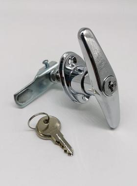 MS309Z亮铬把手锁，T型把手锁，电柜门锁，机箱机柜门把手
