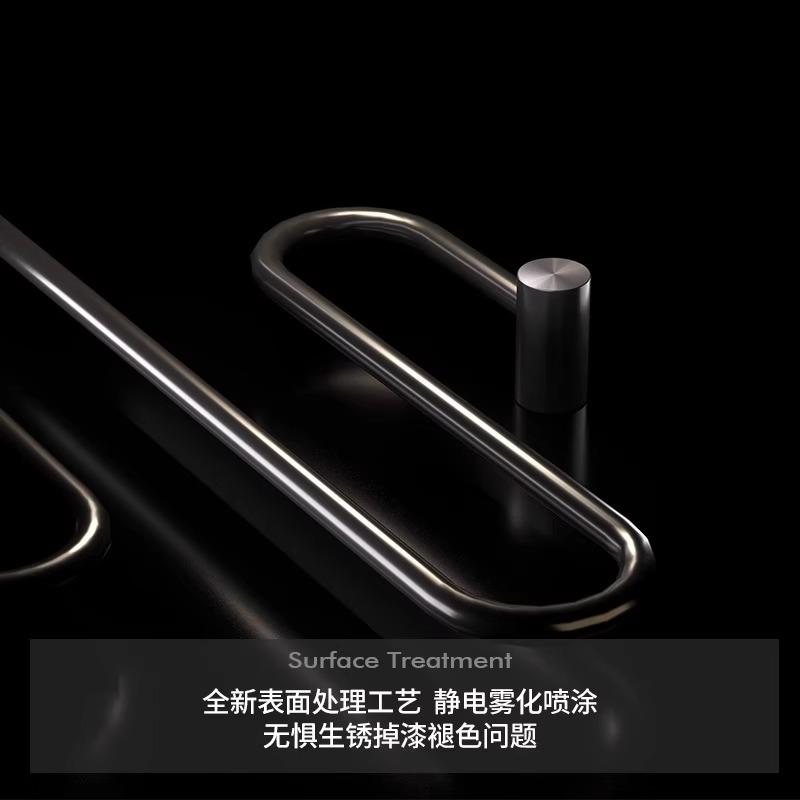 新款直销轻奢免打孔毛巾架预埋暗装智能电热毛巾架卫生间卫浴室浴