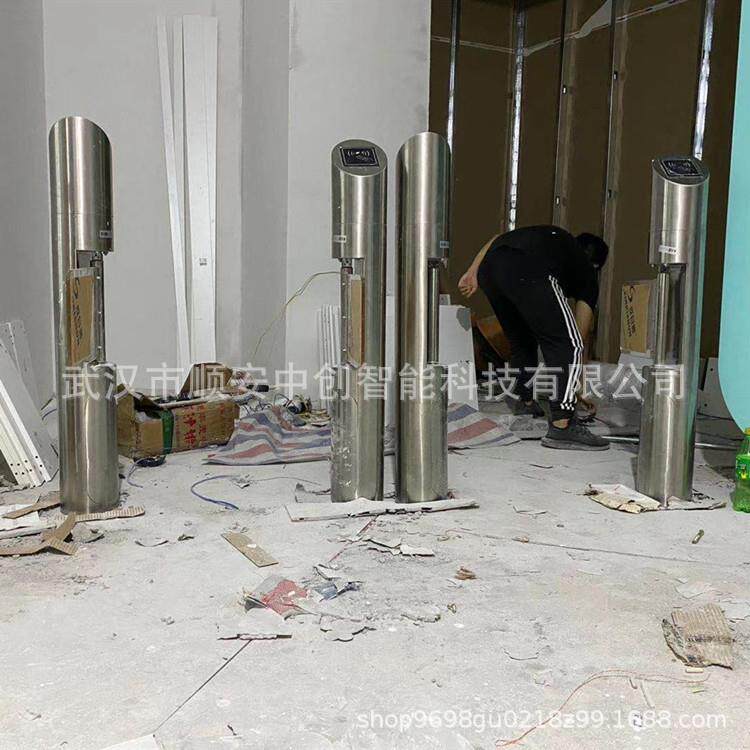 武汉健身房圆柱摆闸超市进出口闸机小摆闸商场高端人行通道闸闸门