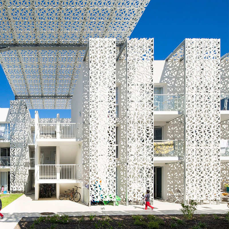 镂空雕花铝单板门头装修工程铝板外墙装饰造型金属材料板建材厂家