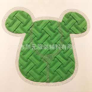 热销布钻钻烫潮流多种艺褶皱烫颜色布 2022图案服装 画图童装 烫新款