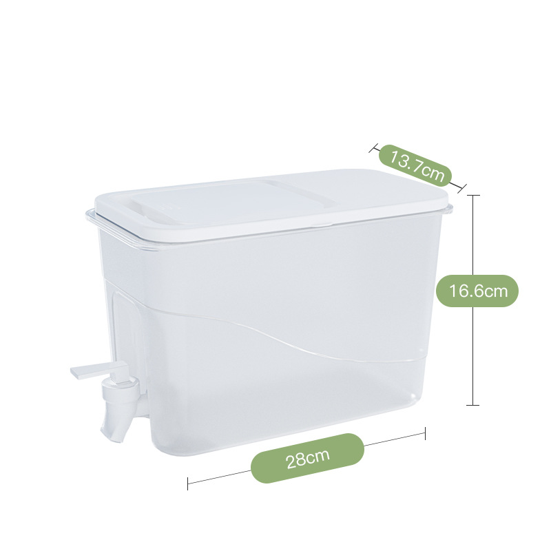 4l带龙头大容量冰箱冷水壶水果茶凉水壶家用装水饮料桶冰水杯果汁