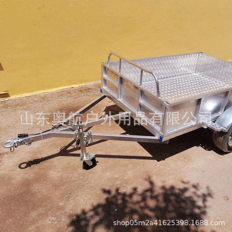 房车专用拖挂车平板车 ATV UTV平板自驾游挂式拖车平板车