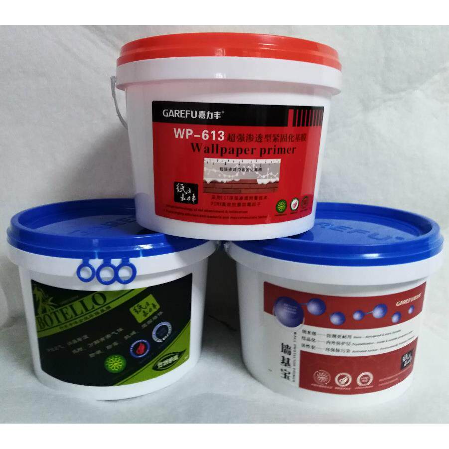 正品嘉力丰基膜五升装大桶壁纸墙壁布专用渗透性金钢覆 覆盖型环