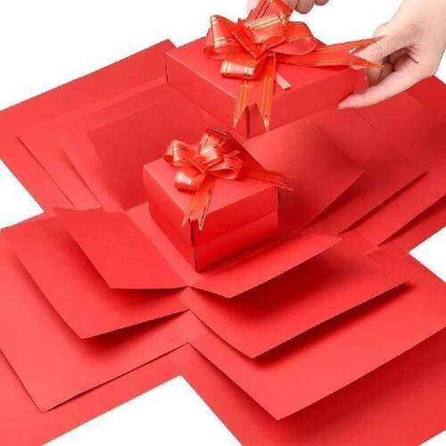 DIY Surprise Explosion Gift Box Memories of Wedding