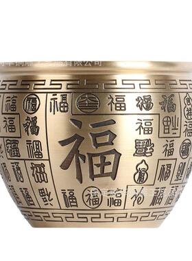 15口径精雕拉丝百福缸铜缸厂家一箱12个现货供应