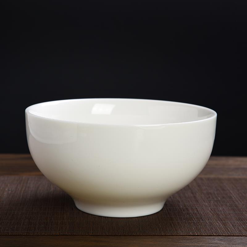 面 面碗 德化高端白瓷 精品 羊脂玉瓷餐具家用汤碗饭碗中式碗盘子