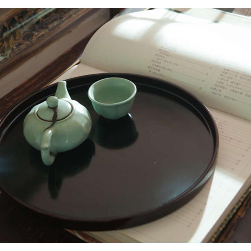 安泰桥 福州传统漆器 茶盘 【溜色大圆盘】