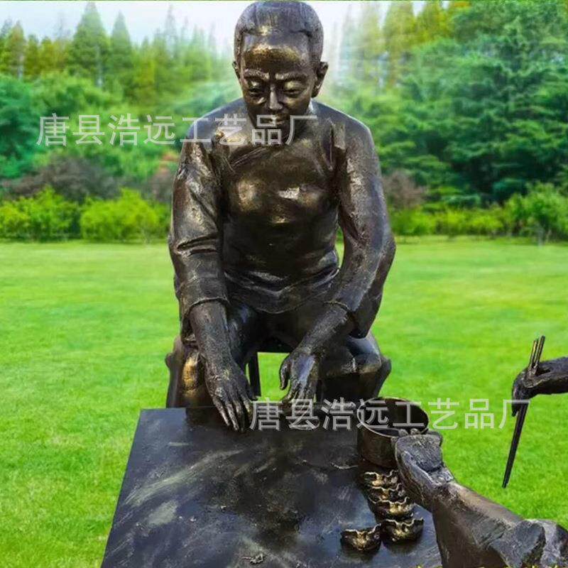 铸造酿酒雕塑 铜雕民俗雕塑 小吃街小品雕塑铸铜景区摆件厂