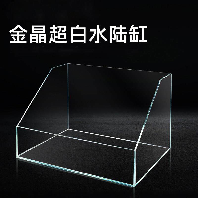 超白水陆鱼缸植物造景缸微景观斜口造景缸乌龟缸两栖生态缸雨林缸