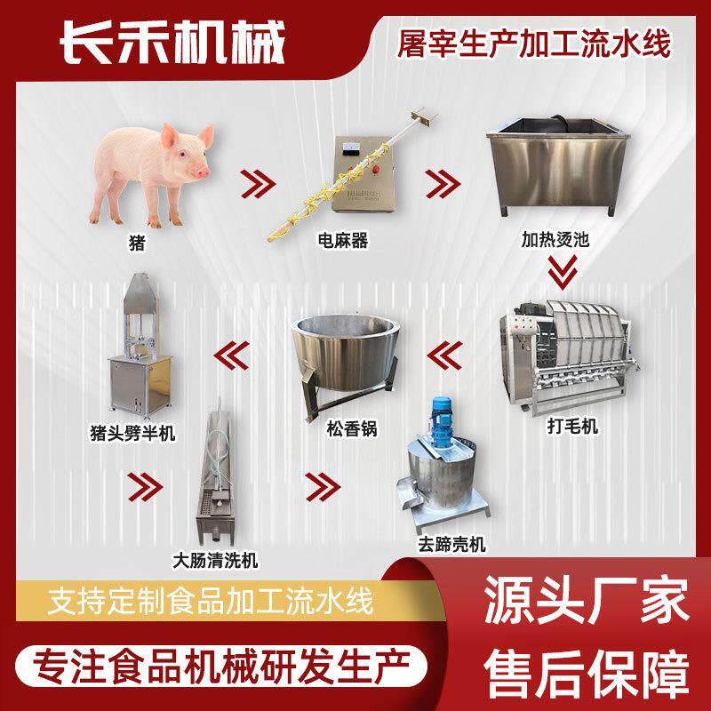 液压式脱毛机全自动流水线畜类屠宰设备猪牛驴去毛机