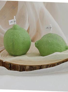 3D Aromatherapy Candle Creative Orange Lemon Cheese Soybean