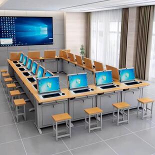 翻议转电脑桌教室培桌训学习会议室办公多桌媒JZ FZZ体会学校机房