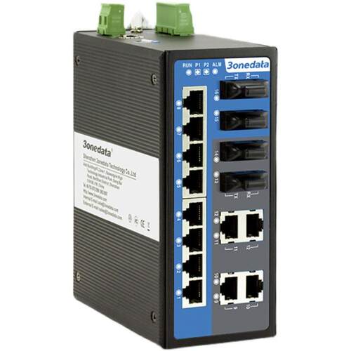 3onedata IES6116-4F 网管4路光转14路电口 三旺工业以太网交换机