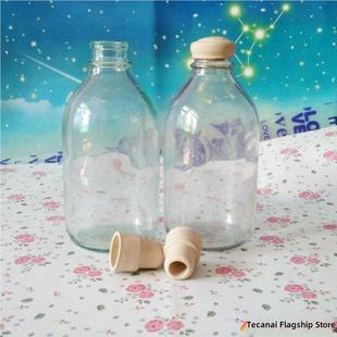 玻璃盐水瓶500/250 ml 50/100ml耐高温灭菌实验番茄酱输液滴管瓶