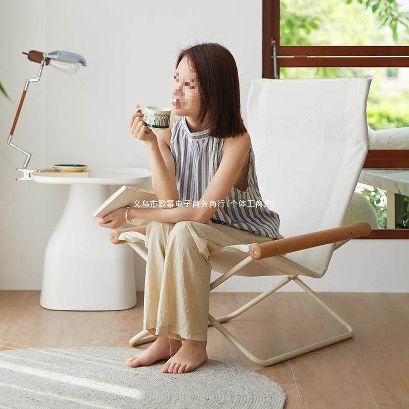 躺椅折叠午休可坐可躺折叠椅阳台客厅家用带靠背午休椅懒人休闲椅