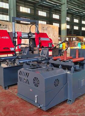 GHSZ4235数控转角度带锯床45°角60°锯切金属方钢带锯机