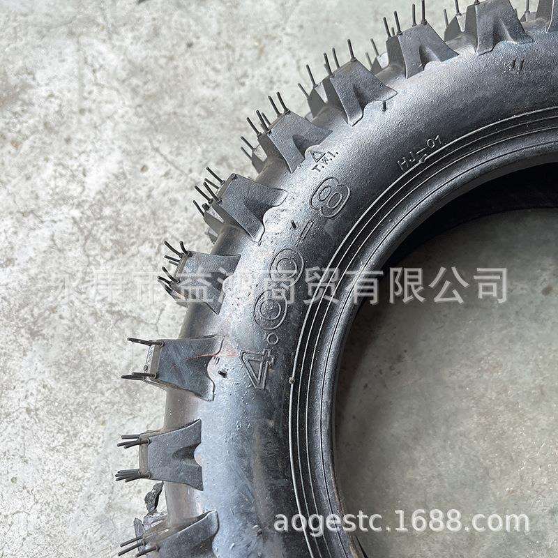 四轮车配件 改装卡丁小型拖拉机农耕机4.00-8越野拖拉机花纹轮胎