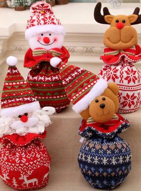 【圣诞苹果袋】礼物袋卡通苹果袋糖果平安夜圣诞袜儿童礼物袋FC2