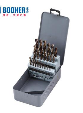 Booher宝合工具 25件套高速钢含钴直柄麻花钻 BH1400303