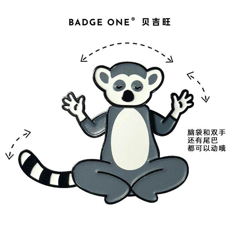 BADGE ONE贝吉旺萌宠动物城可动冰箱贴周边文创