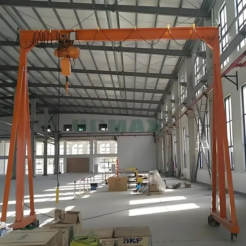 厂家可拆卸移动式起重机移动龙门龙门架电动2升降吨吨推无轨手小