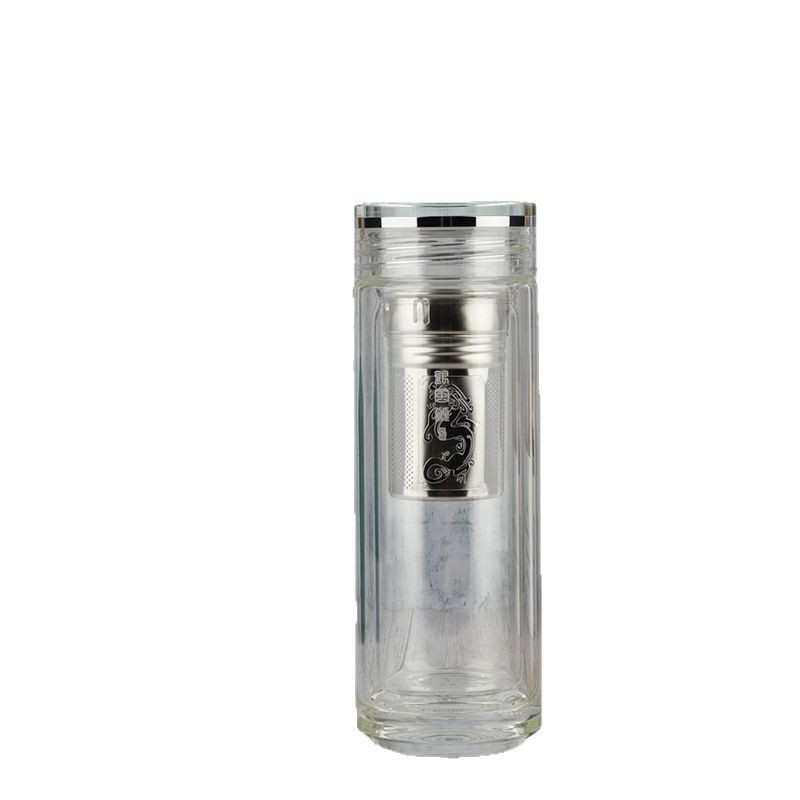 亚泰logo加印高端玻璃杯商务礼品款定制泡茶定制杯玻璃杯水晶