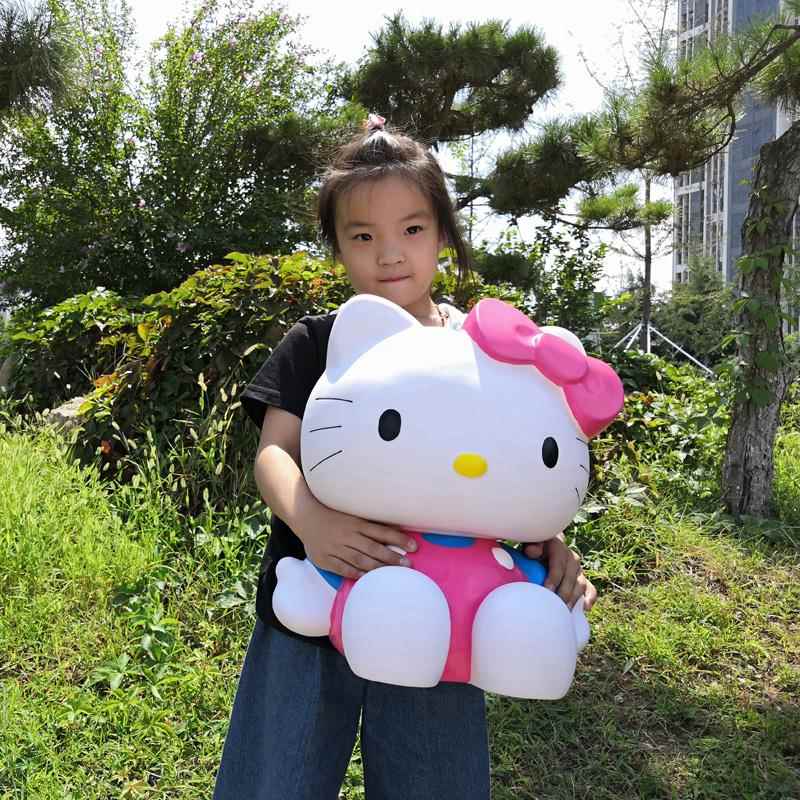个性超大号不怕摔存钱罐儿童六一卡通防摔大容量KT猫储蓄罐男孩女
