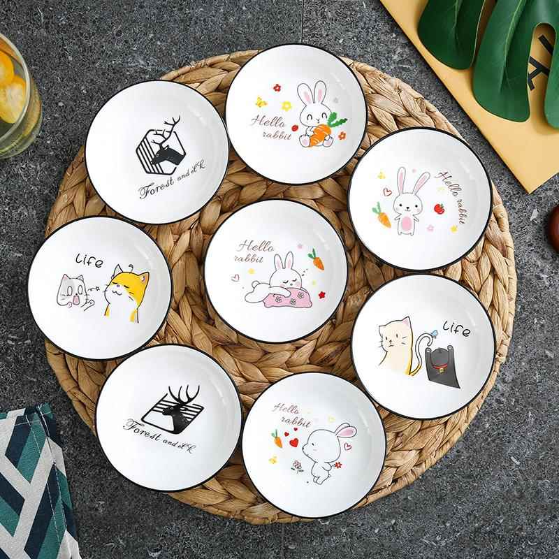 调味碟创意北欧家用陶瓷小吃辣椒蘸料酱料调料番茄沾料酱油醋碟子