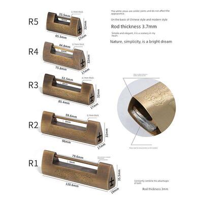 纯铜锁中国古董小盒子锁老式纯铜古木箱锁覆古首饰盒锁橱柜门锁