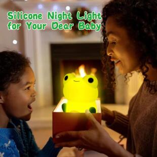 Kids Frog Soft Night Sleeping for Silicone Light Lamp