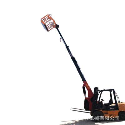 厂家液压式折叠叉车飞臂吊机4吨前置吊机工厂订制叉车改装吊臂