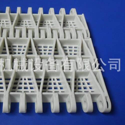OPB平板网带节距50.8塑料网链食品模块组PP链板输送带POM传送带厂