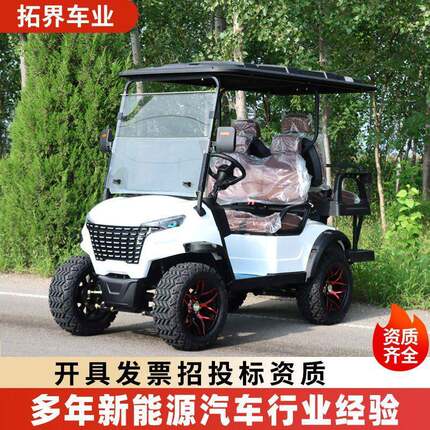 高尔夫球车外贸出口2座-8座观光车酒店跨境越野电动高尔夫球车
