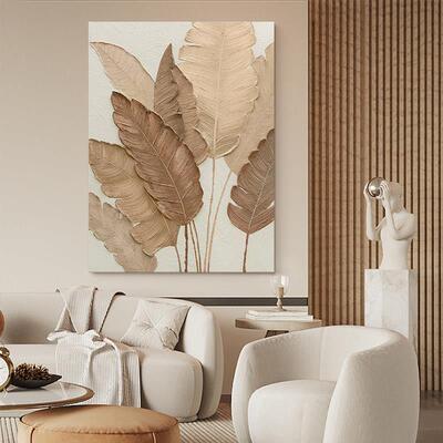 网红手.画《油茂盛兴旺》原创定制油侘寂风画肌理绘装饰画纯手工